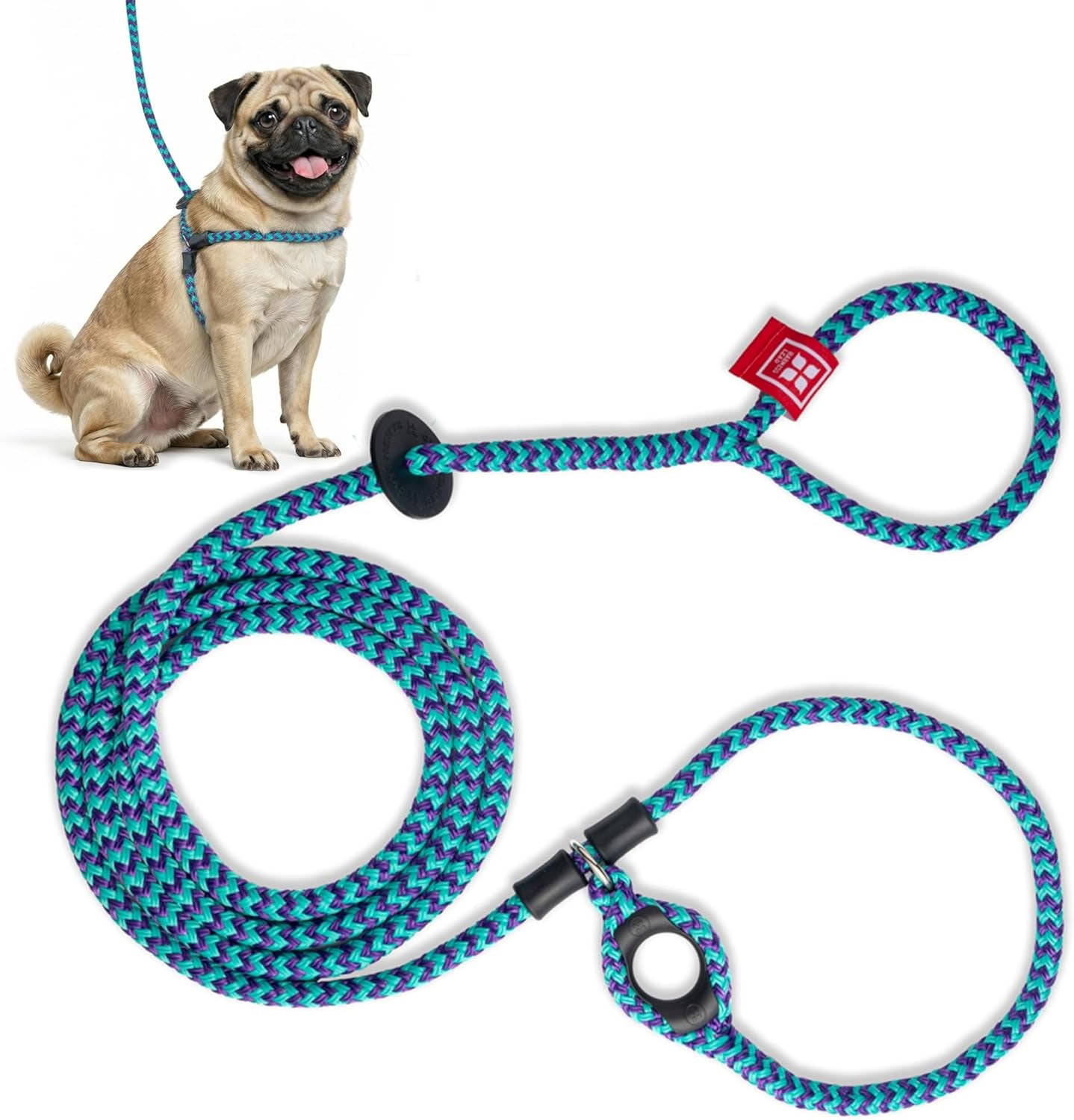 No Pull Dog Harness and Leash Set, anti Pull Dog Harness for All Breeds and Sizes, One-Piece Cushioned Rope Design Safely Prevents Escaping and Pulling (Small/Medium, Orange/Reflective)
