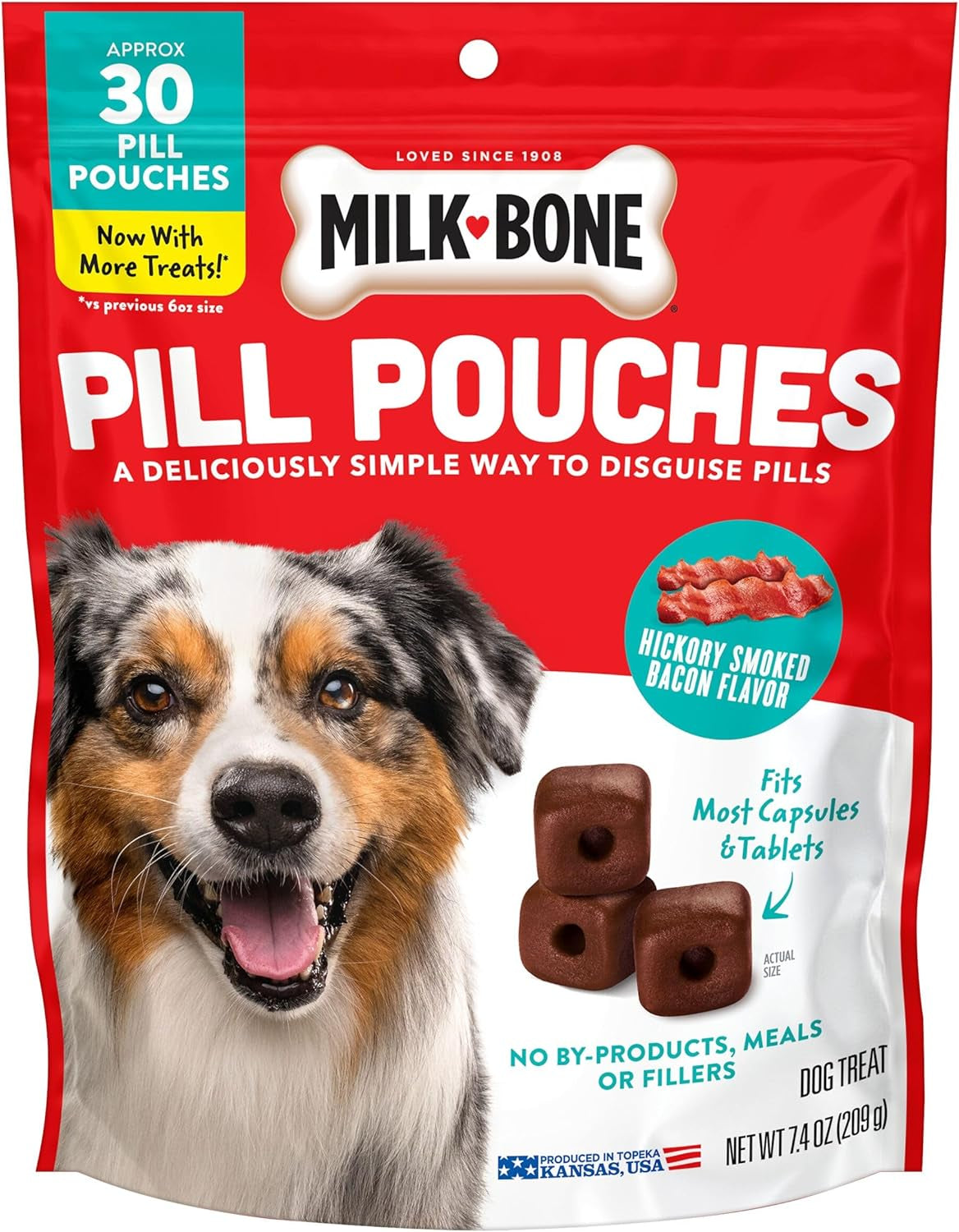 Pill Pouches Dog Treats with Real Chicken, 25 Count Bags (Pack of 5; 125 Total Treats)