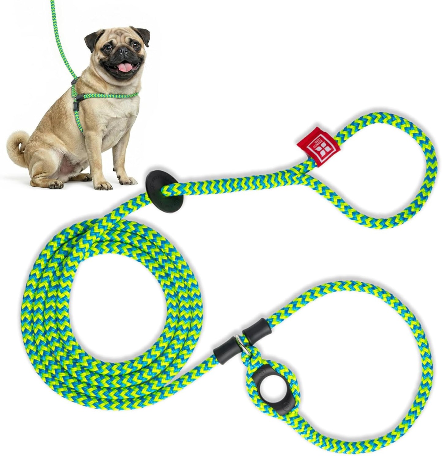 No Pull Dog Harness and Leash Set, anti Pull Dog Harness for All Breeds and Sizes, One-Piece Cushioned Rope Design Safely Prevents Escaping and Pulling (Small/Medium, Orange/Reflective)
