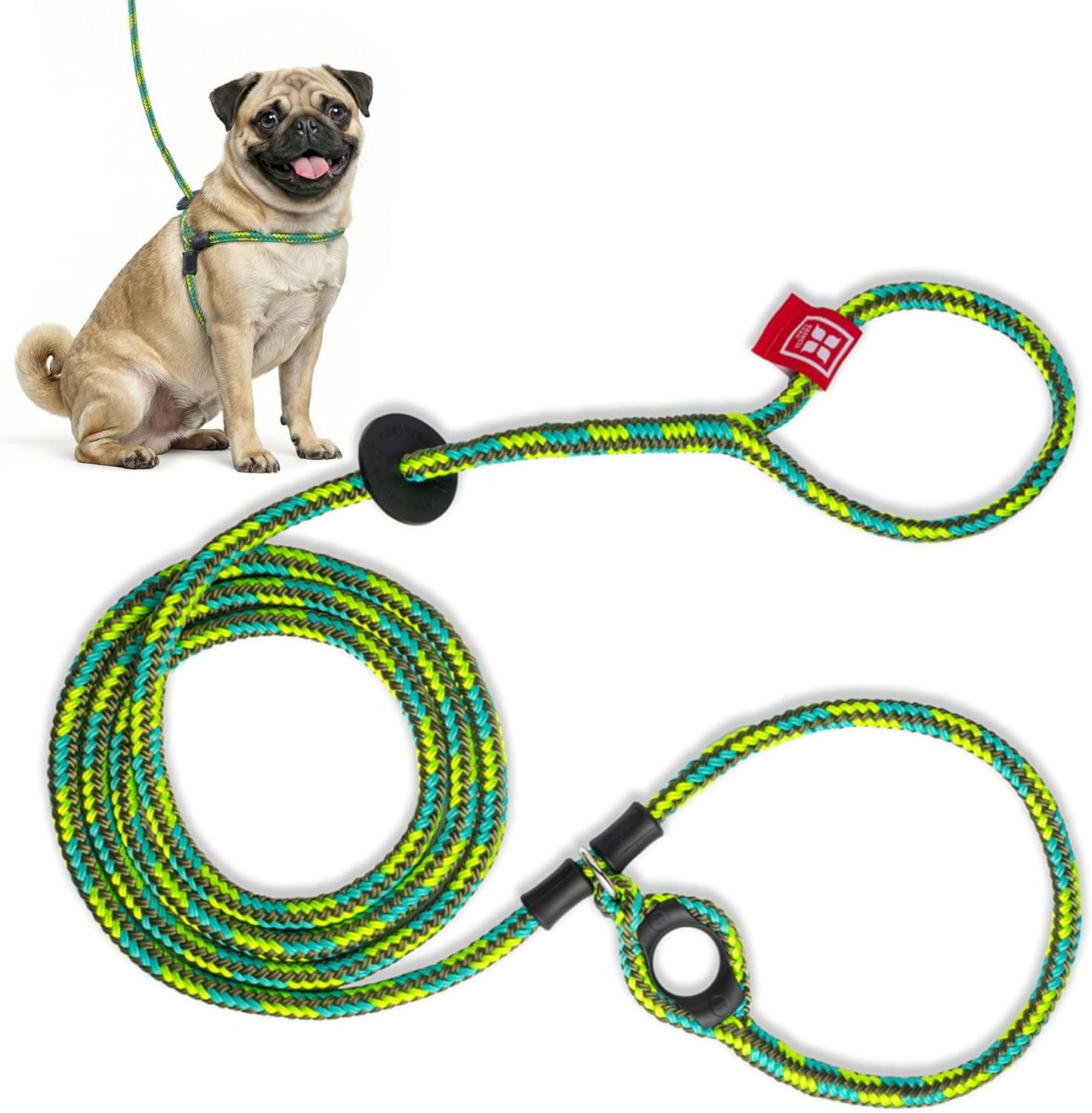 No Pull Dog Harness and Leash Set, anti Pull Dog Harness for All Breeds and Sizes, One-Piece Cushioned Rope Design Safely Prevents Escaping and Pulling (Small/Medium, Orange/Reflective)
