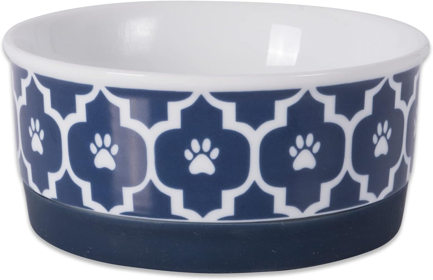 Lattice Collection Pet Bowl & Canister, Small Set, 4.25X2", Gray, 2 Count